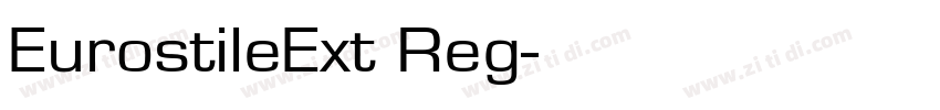 EurostileExt Reg字体转换